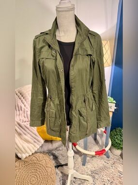 Thread & Supply Olive Utility Jacket S NWOT